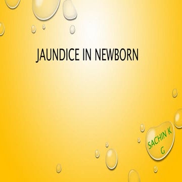 Jaundice in newborn