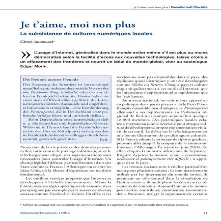 Réseaux sociaux France-Allemagne