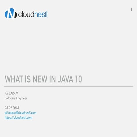 Java 10 New Features | PPT