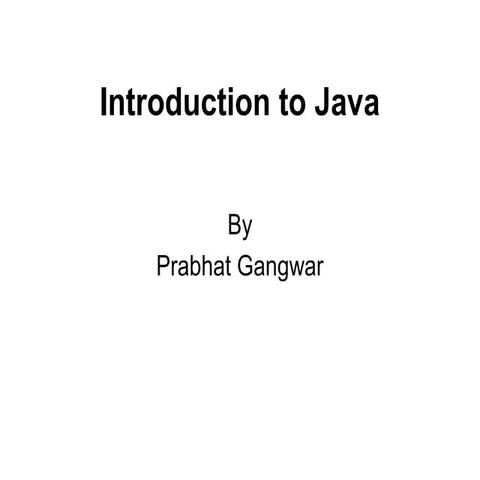 Java | PPT