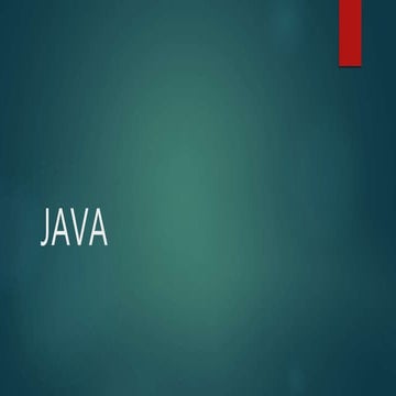 Historia de java | PPTX