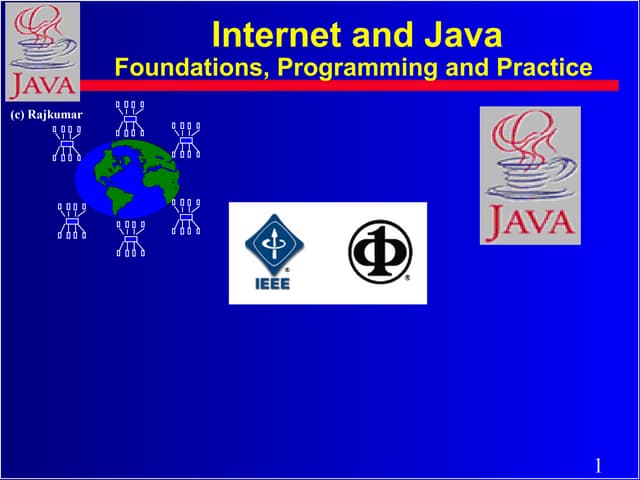 Java and internet fundamentals.