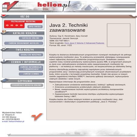 Java 2. Techniki zaawansowane