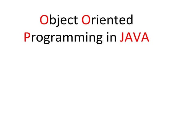Introduction to java | PPT