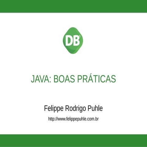Java - Boas práticas