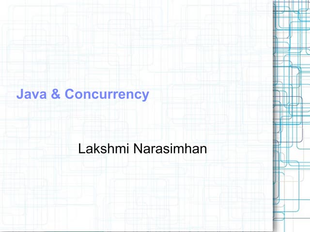 Concurrency in Java