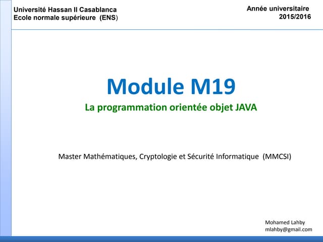 Programmation Java