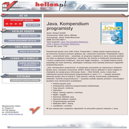 Java. Kompendium programisty