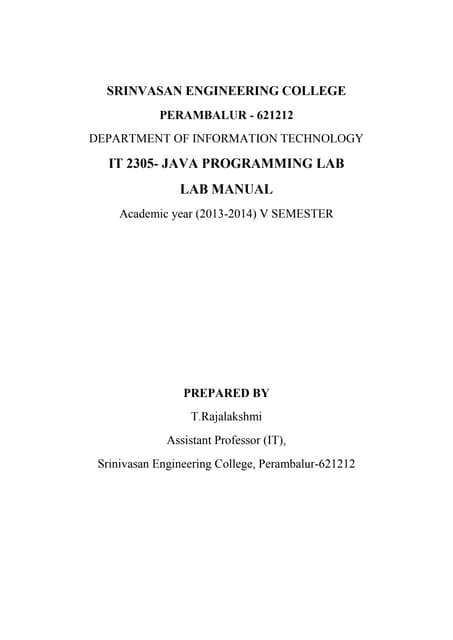 Java lab-manual