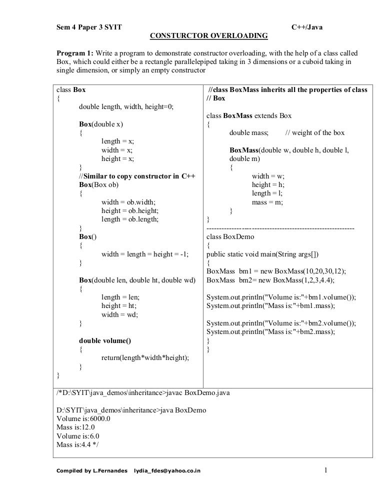 Java misc1