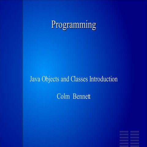 Java Objects Intro | PPT