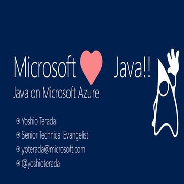 Java on Microsoft Azure | PPT