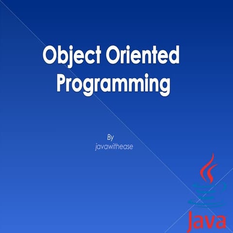 Java oops and fundamentals | PPT | Free Download