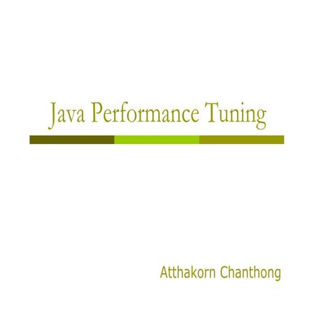 Java Performance Tuning | PDF