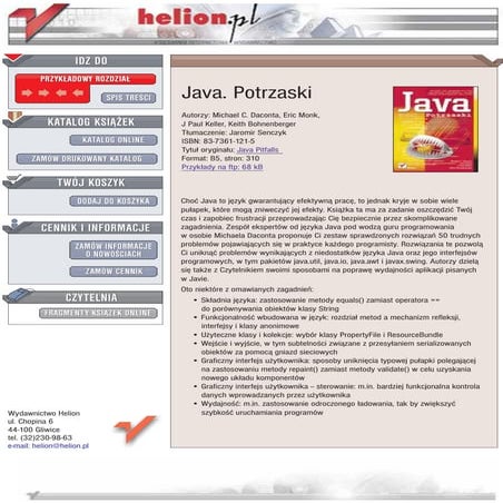 Java. Potrzaski