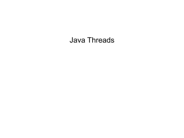 Java threads | PPT