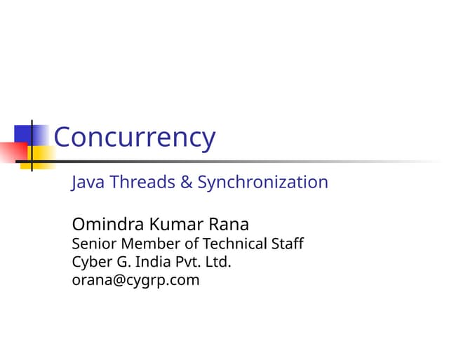 Programming - Java-Threads-and-Synchronization.ppt