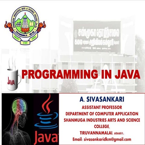 PROGRAMMING IN JAVA | PPT