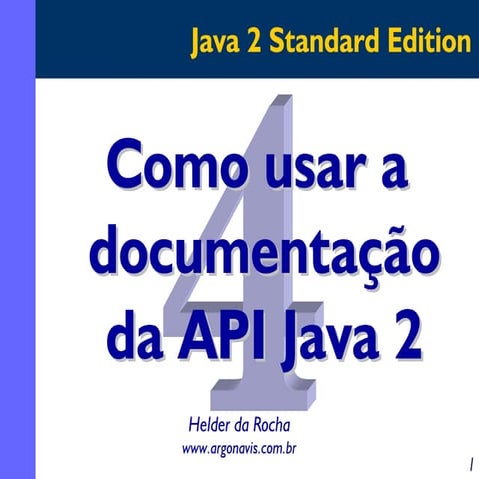 Como usar a documentação da API Java 2