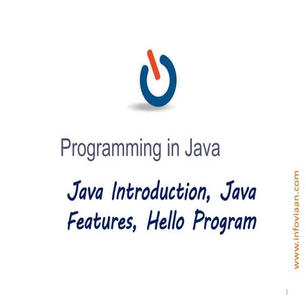 Introduction to java