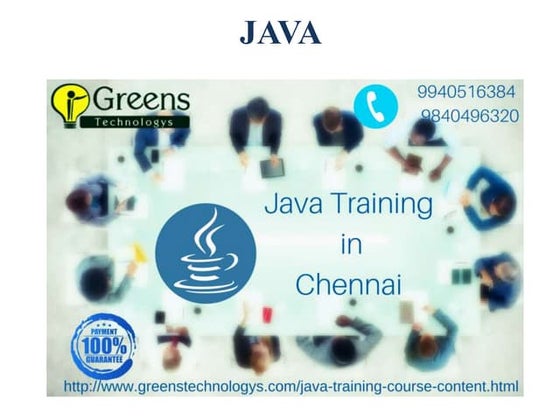 The best java Programming training institute | PPT