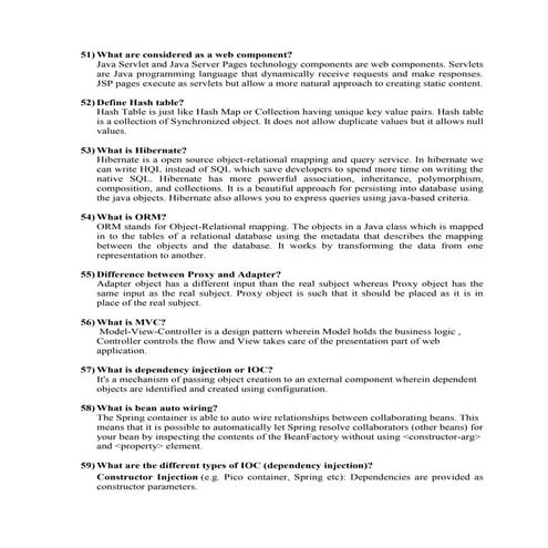 Java J2EE Interview Question Part 2 | PPTX | Web Development | Internet