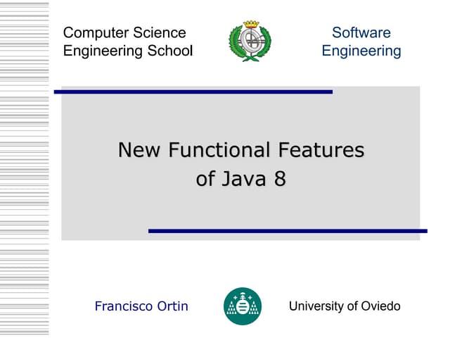 New Functional Features of Java 8 | PPT