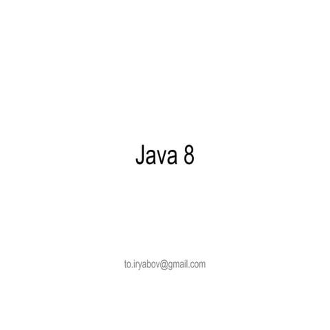 Java8 seminar