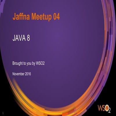 Java 8 and Best Practices | PPT