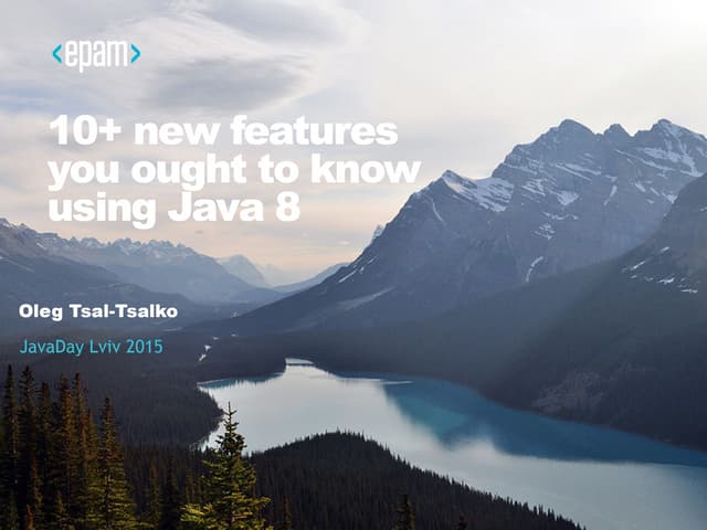 Java 8 features