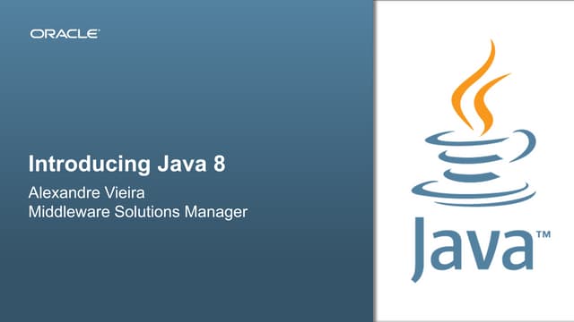 Introducing Java 8 | PPT