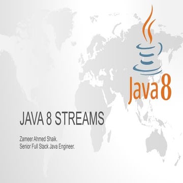Processing Collections with Java8 Stream APIs | PPTX | Programming ...