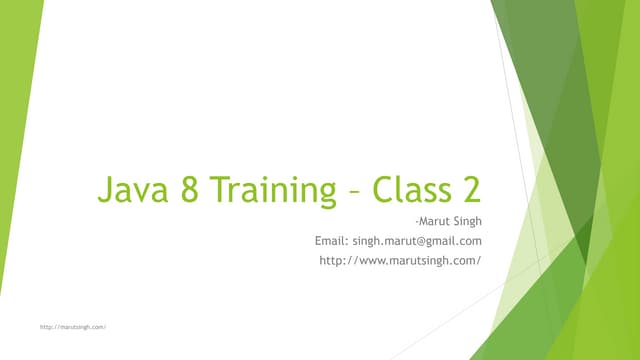 Java8 training - class 2