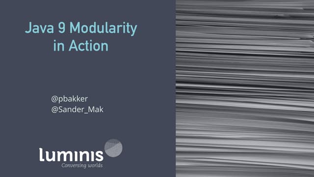 Java 9 Modularity in Action | PPT