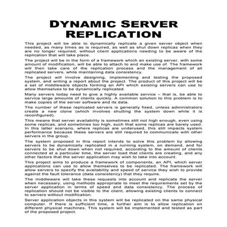 Java Abs Dynamic Server Replication | PDF
