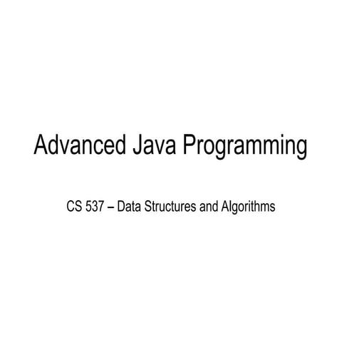 Comprehensive Guide to Advanced Java Programming Concepts and Memory ...