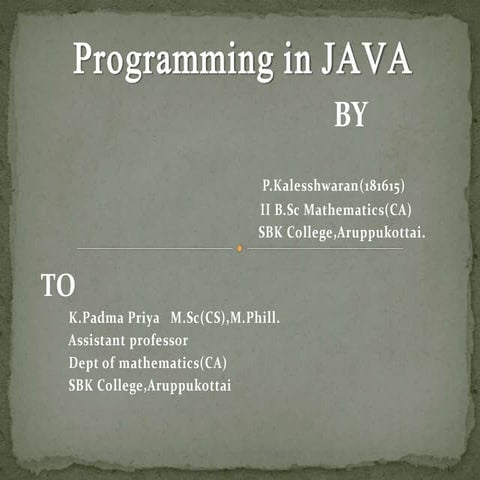 Java and c++ | PPT