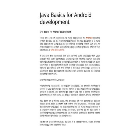 Java android | PPT