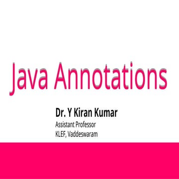 Java annotations.pptJava annotations.pptJava annotations.ppt