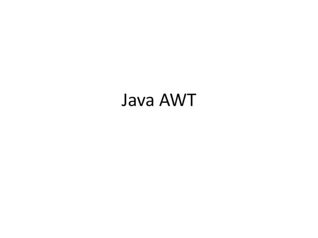 Java awt