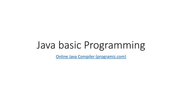 Java basic Programming.pptx