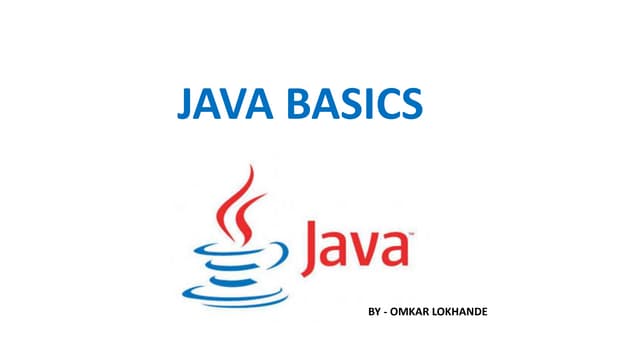 Java basics