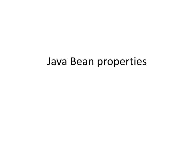 Javabeanproperties
