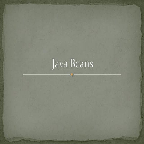Java beans | PPT