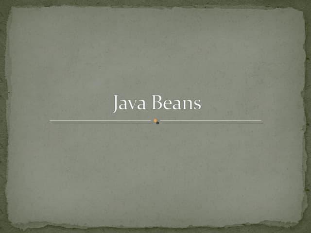 Java beans