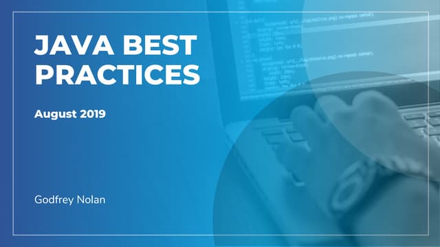 Java best practices | PDF | Web Development | Internet