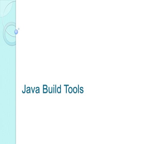 Java Build Tools | PPT