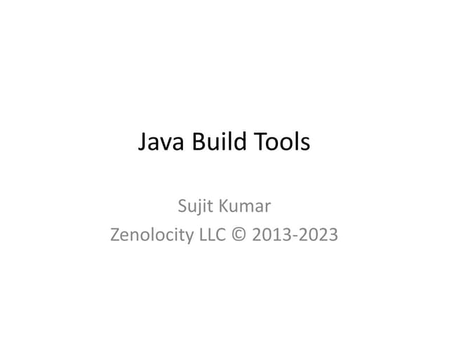Java build tools