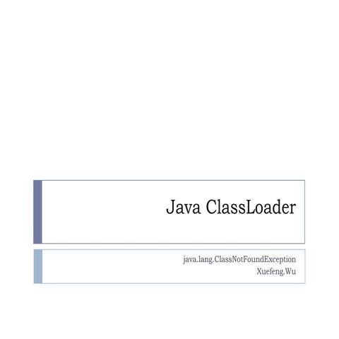Java class loader | PPT