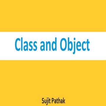 Java class & object | PPT